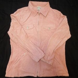 Light Pink Colored Corduroy Jacket